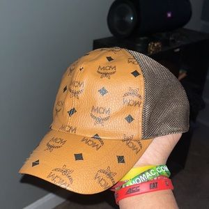 MCM Brown Monogram Hat